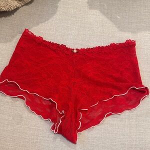 Red Lace Women's Intimate Shorts - skims